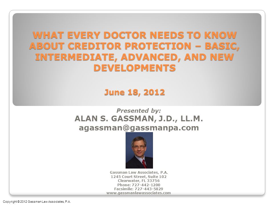 Gassman Law Associates, P.A Clearwater,  Office