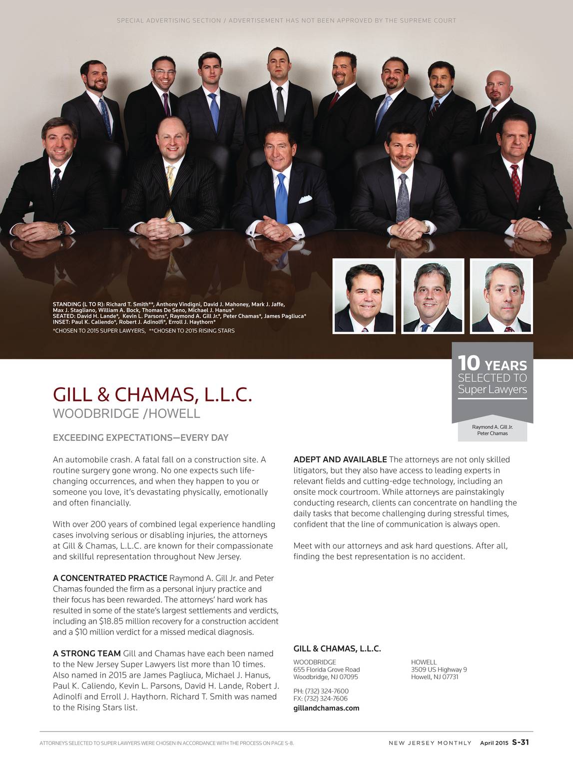 Gill & Chamas, L.L.C Woodbridge, NJ Office