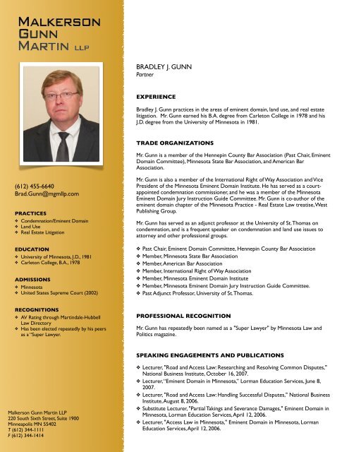 Malkerson Gunn Martin LLP Minneapolis, MN Office