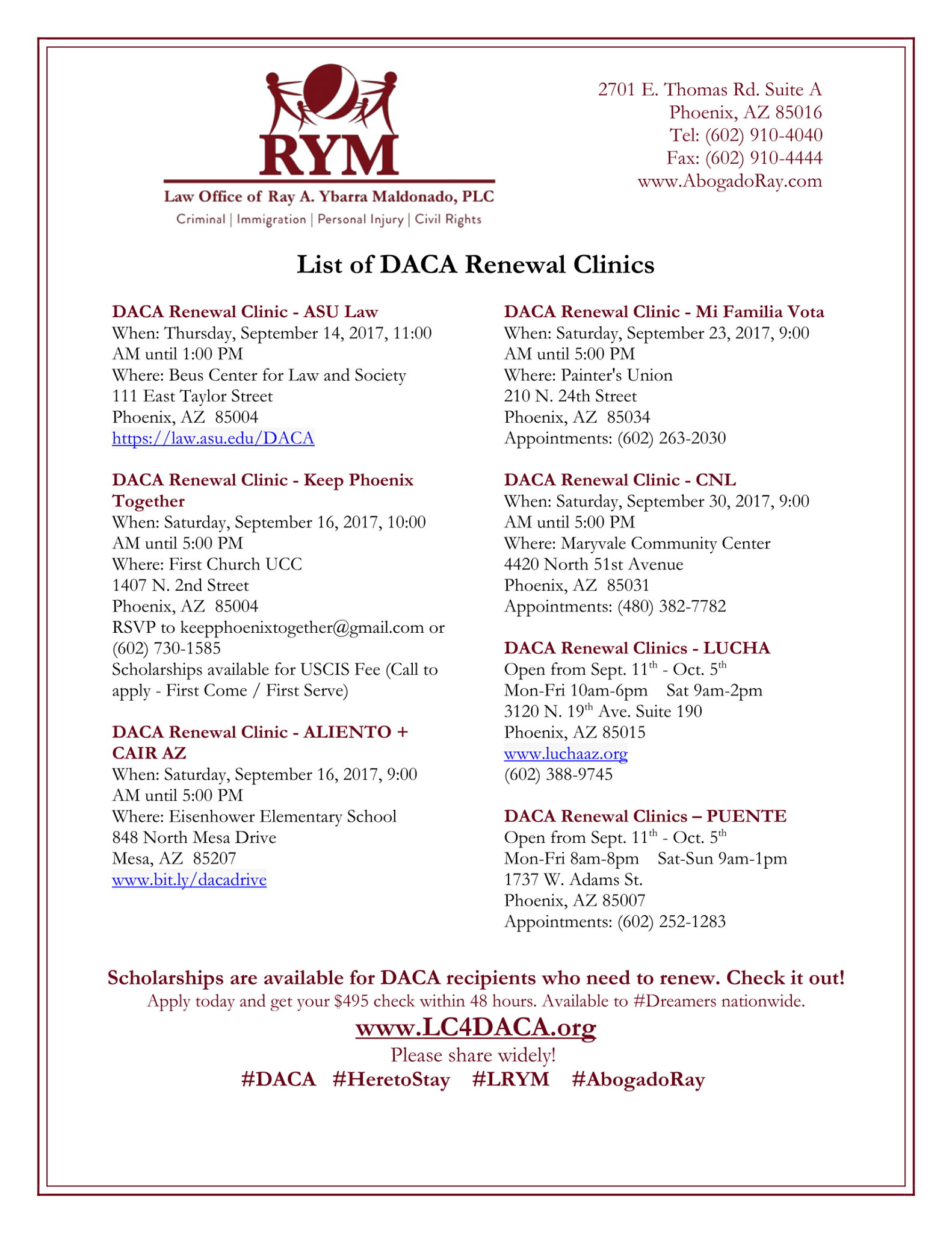 Ybarra Maldonado Law Group, PLC Phoenix,  Office