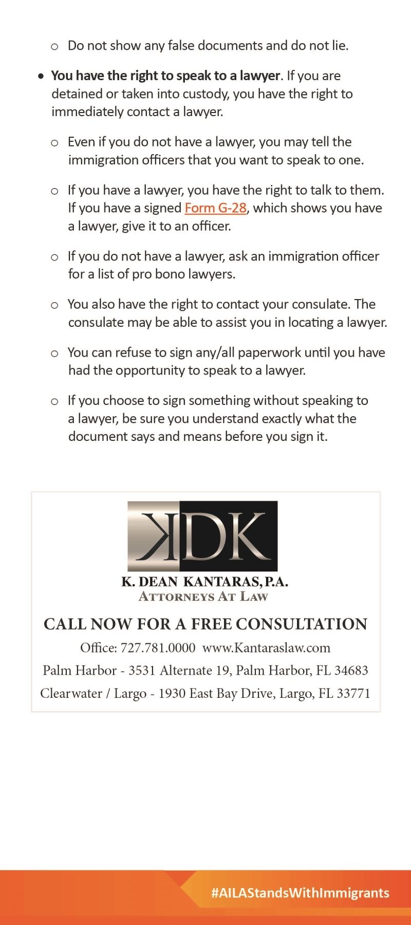 K. Dean Kantaras, P.A Palm Harbor, FL Office
