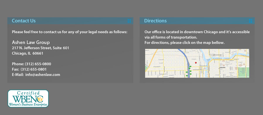 Ashen Law Group Chicago, IL Office
