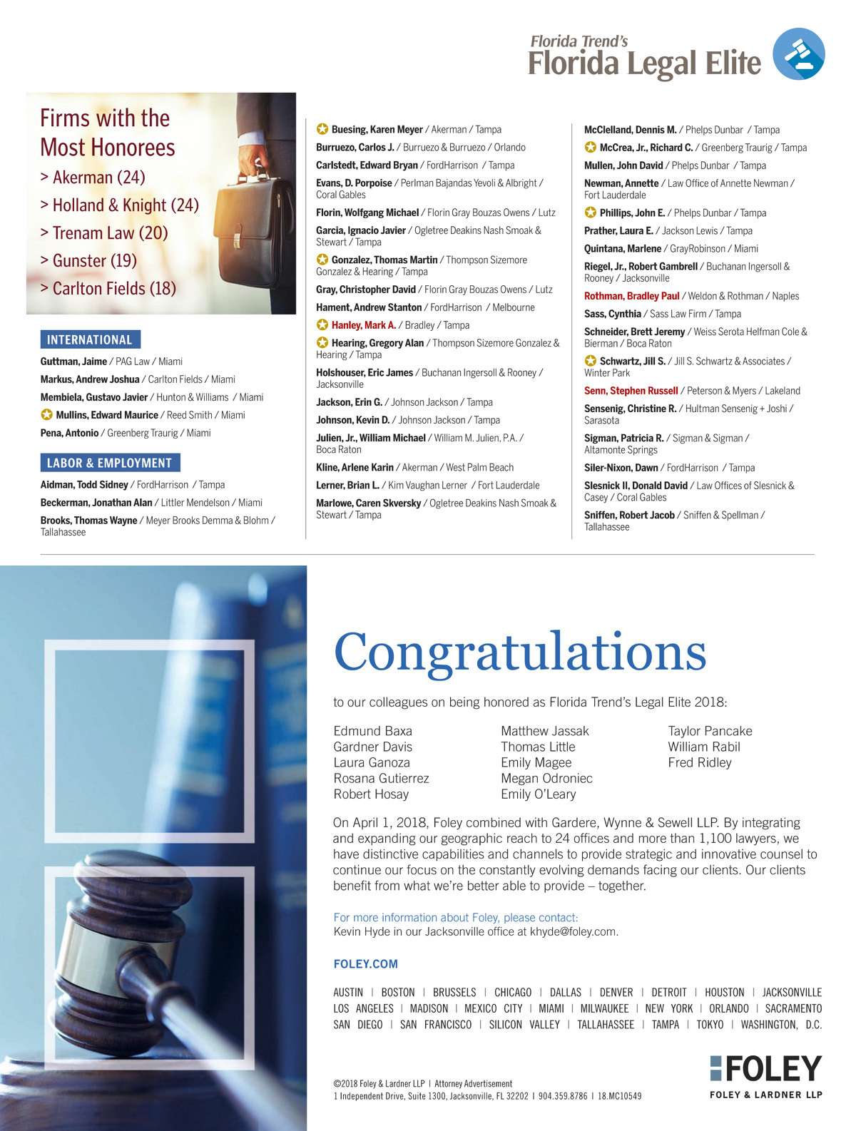 BARTLETT, LOEB, HINDS,THOMPSON & ANGELOS, PLLC Tampa, FL Office