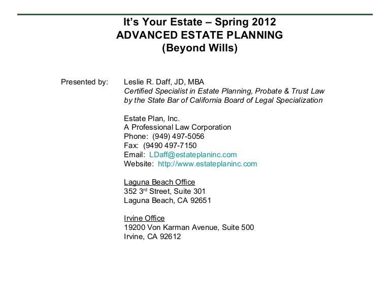 Estate Plan, Inc Laguna Beach,  Office
