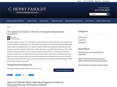 C. Henry Fasoldt Boston,  Office