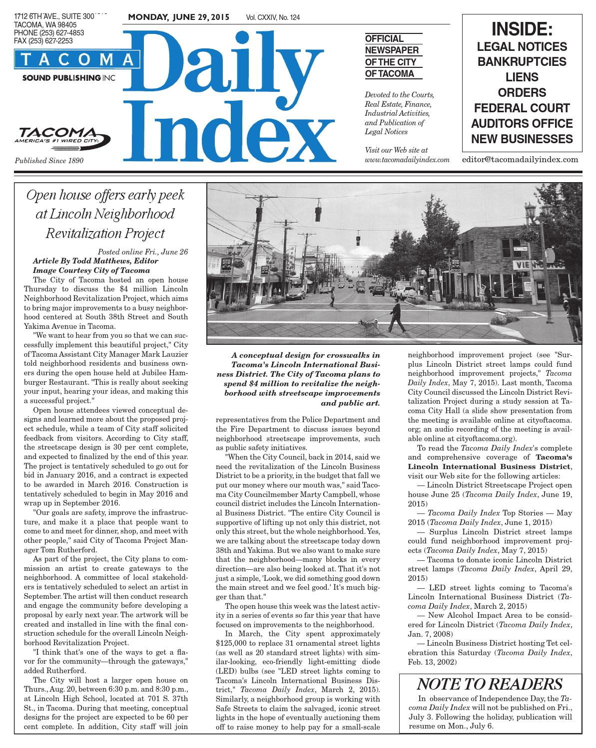 Park Chenaur & Associates, Inc. P.S Tacoma, WA Office