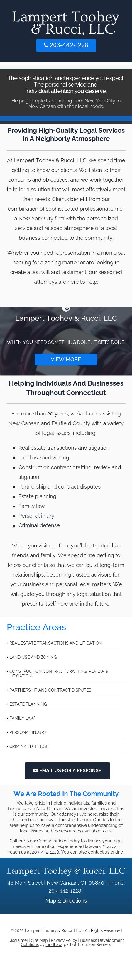 Rucci Law Group, LLC New Canaan, CT Office