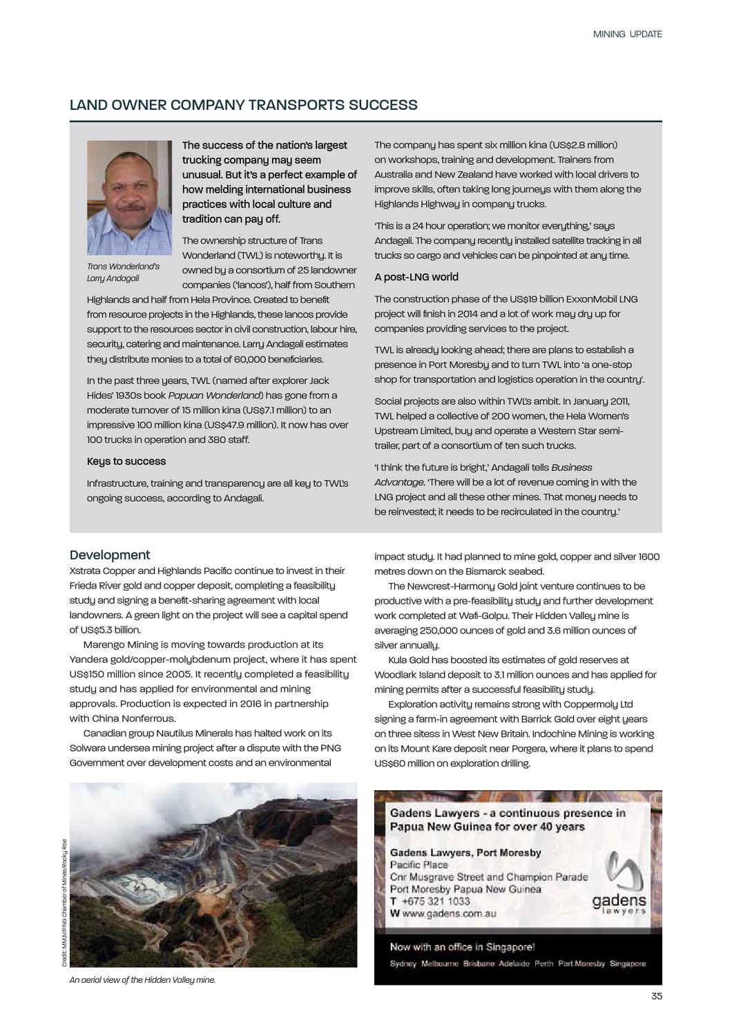 Gadens Port Moresby, Papua New Guinea Office