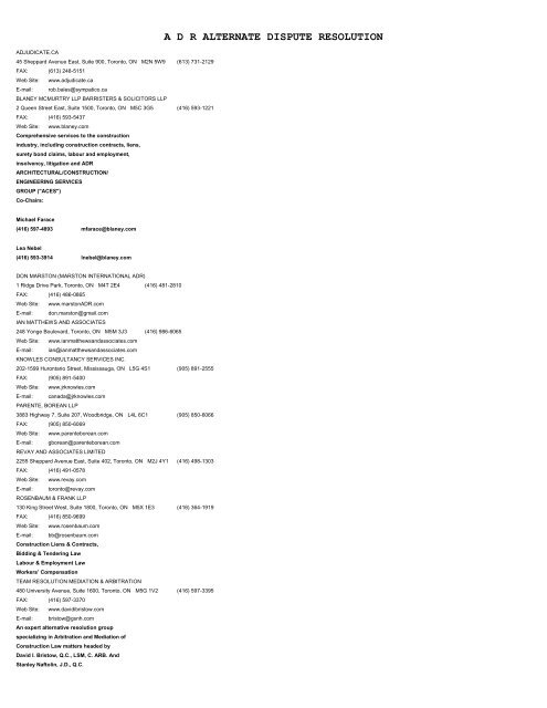 McCague Borlack LLP London, Canada Office