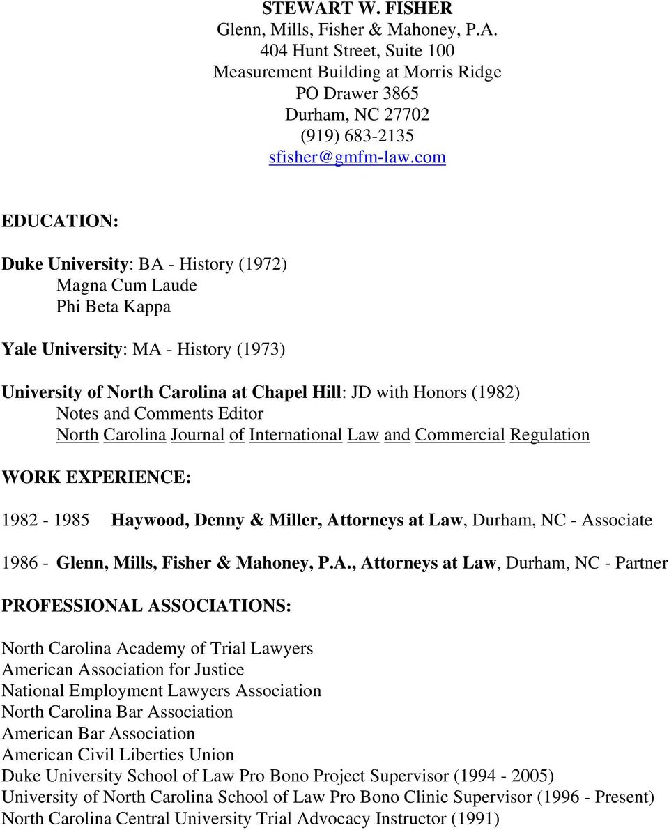 Haywood, Denny & Miller, L.L.P Durham, NC Office