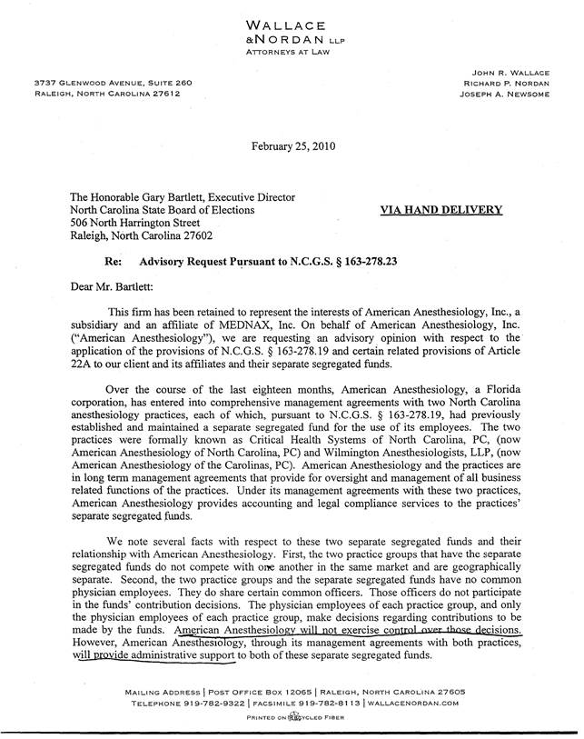 Wallace & Nordan, LLP Raleigh,  Office