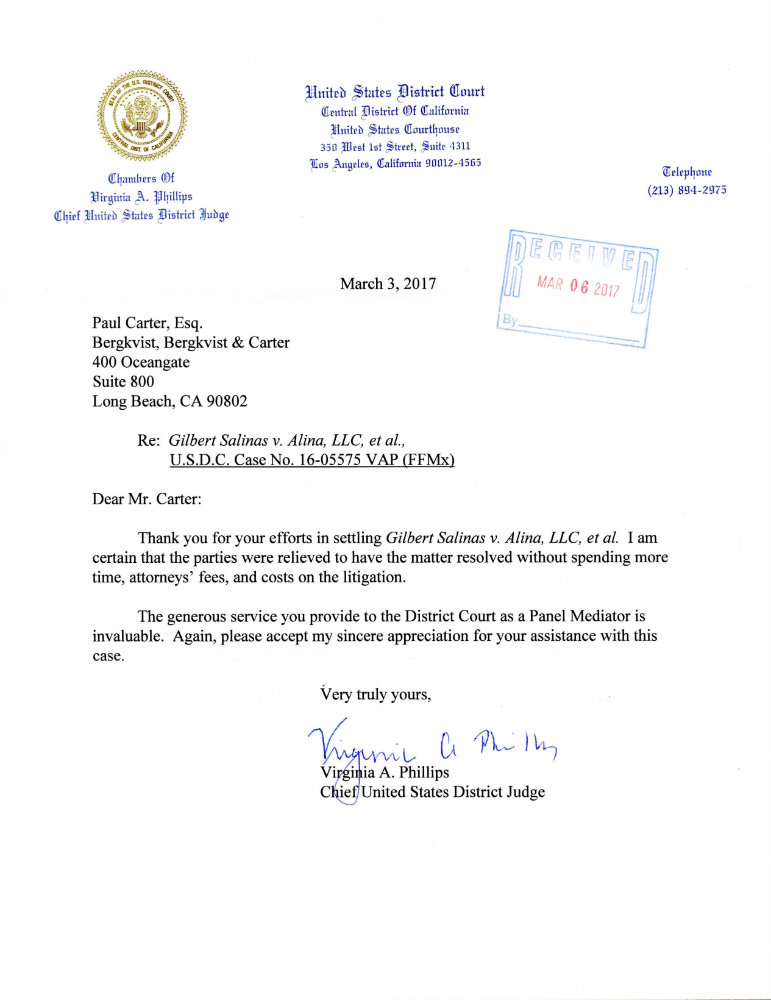 Bergkvist, Bergkvist & Carter, LLP Long Beach, CA Office