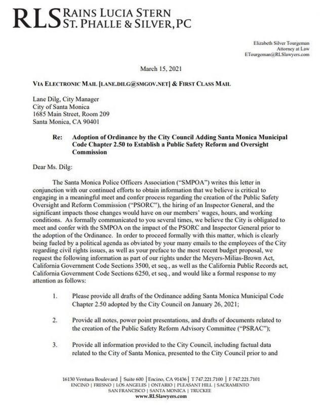 Rains Lucia Stern St. Phalle & Silver, PC Santa Monica, CA Office