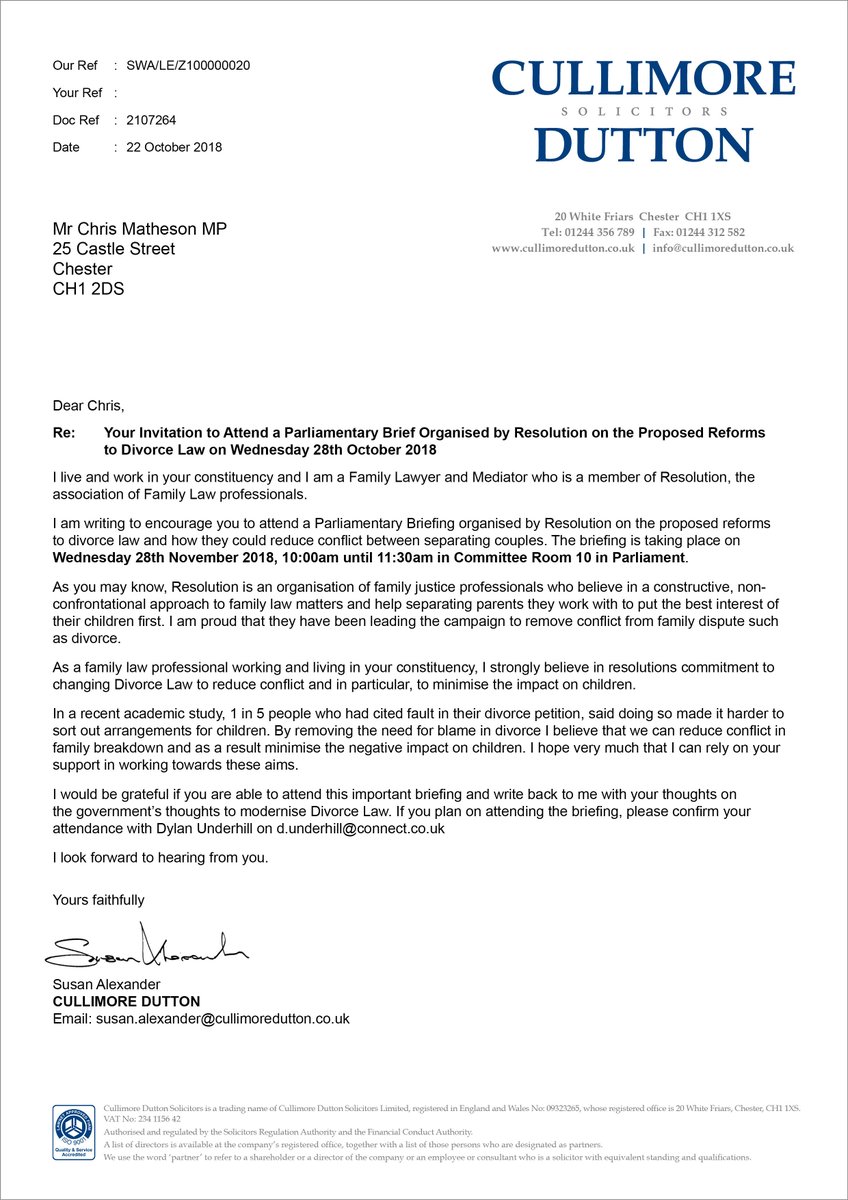 Cullimore Dutton Solicitors Chester, United Kingdom Office