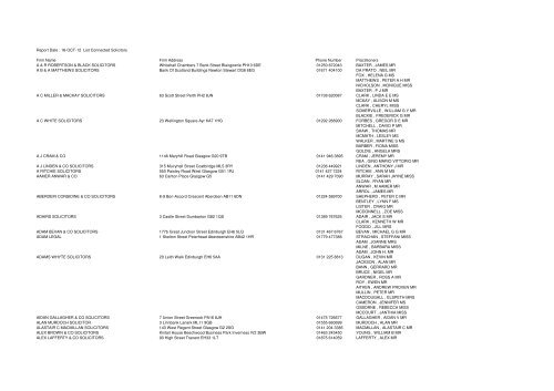 Aberdein Considine TORRY,  Office