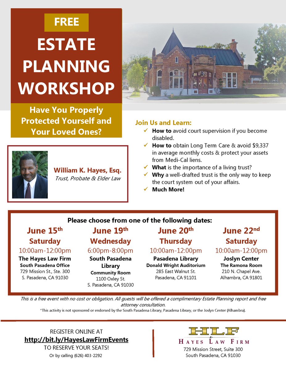 Elder Law Services of California Pasadena, CA Office