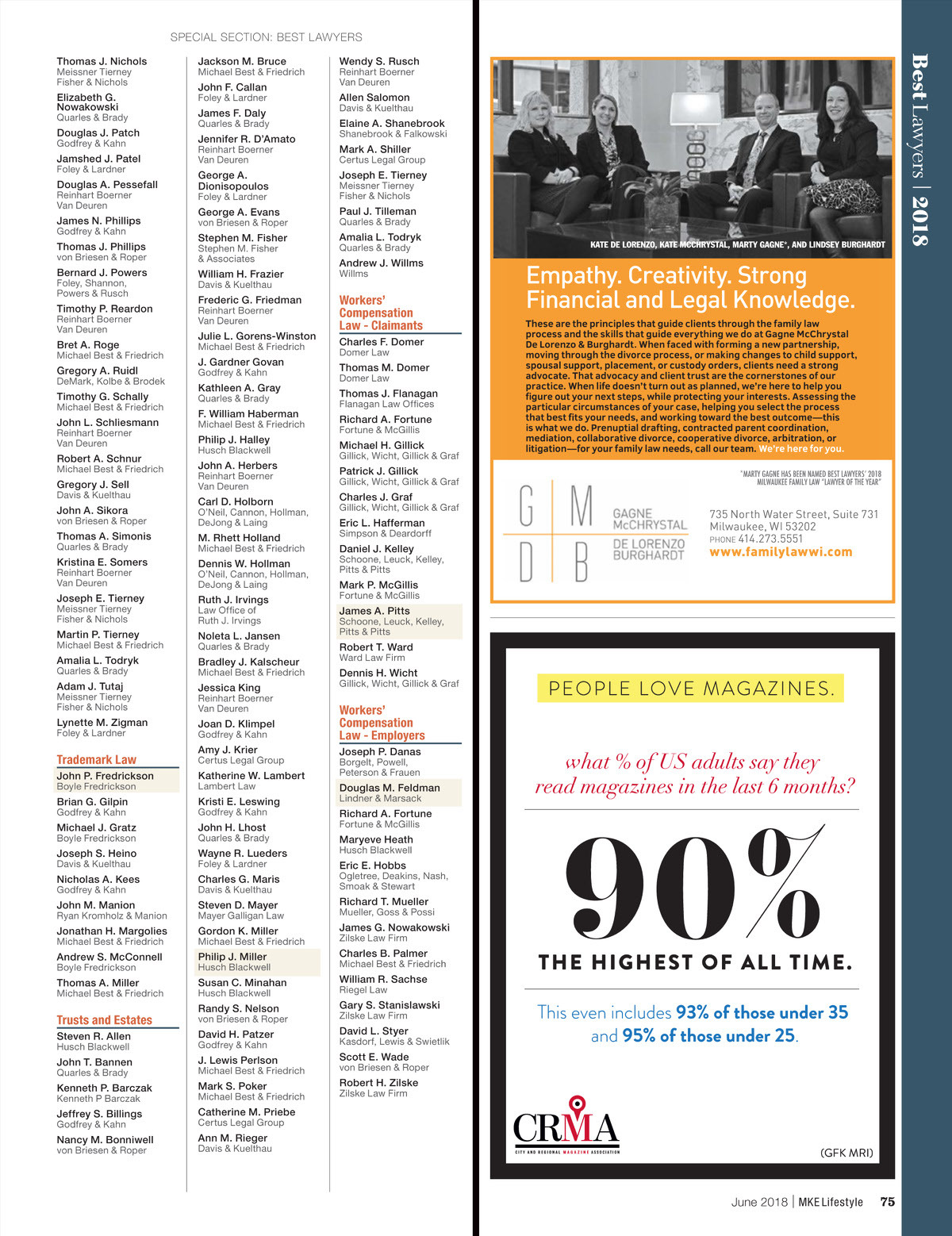 Gagne McChrystal De Lorenzo and Burghardt Milwaukee,  Office