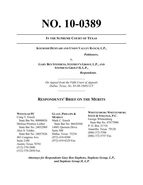 Whittenburg Law Firm Amarillo, TX Office