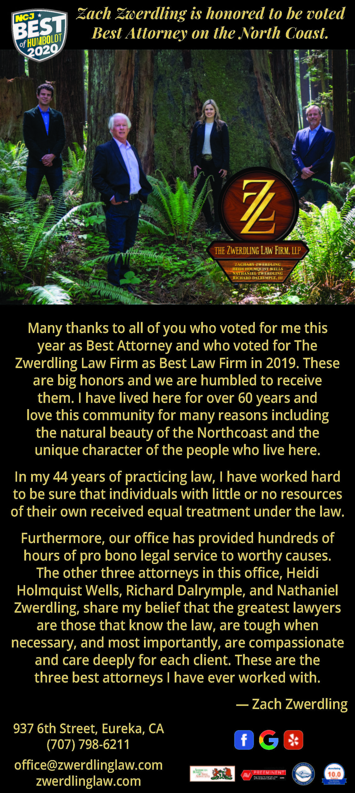 THE MITCHELL LAW FIRM, LLP Eureka, CA Office