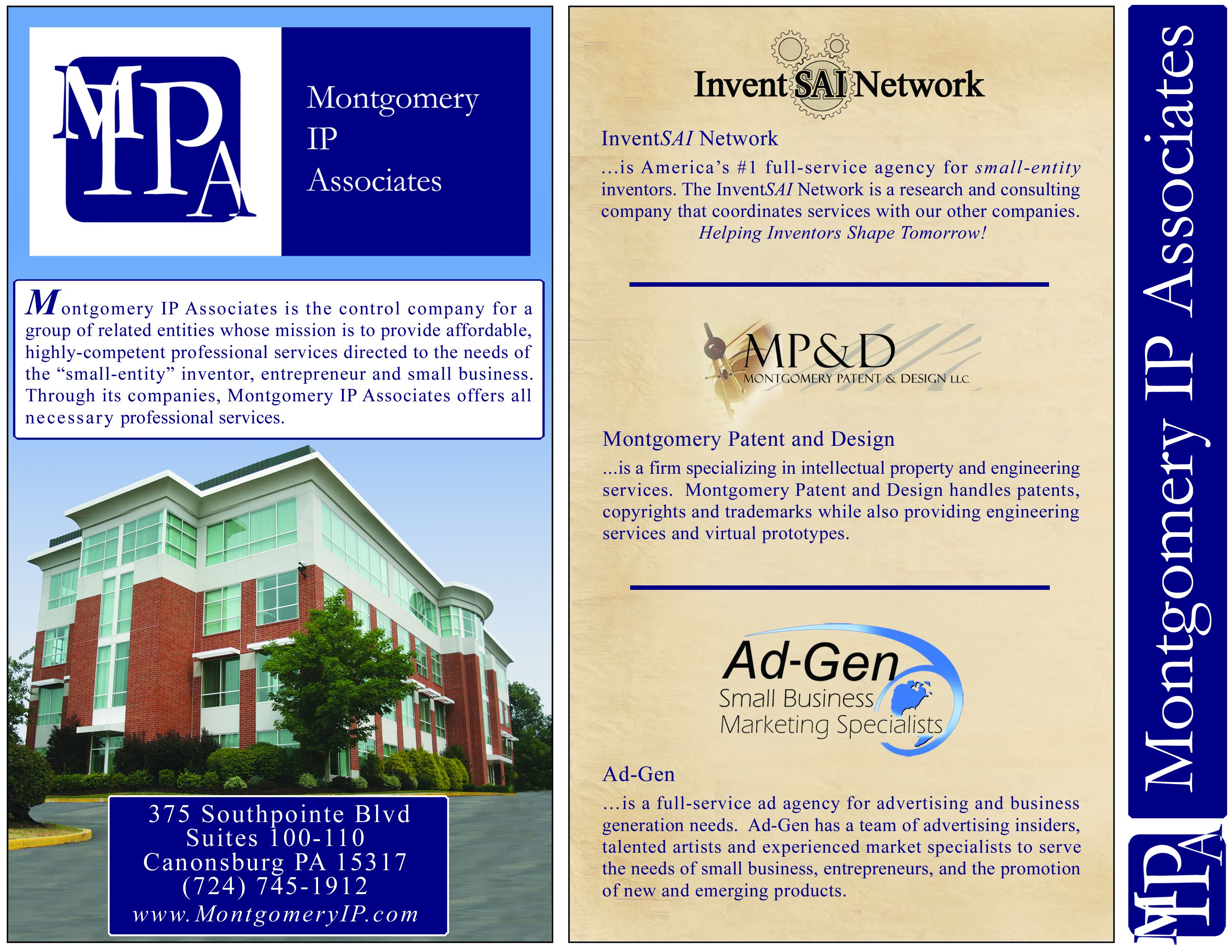 Montgomery Patent & Design, LLC Canonsburg, PA Office