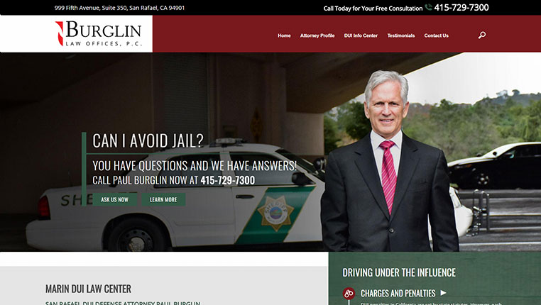 The Law Offices Paul Burglin San Rafael, CA Office