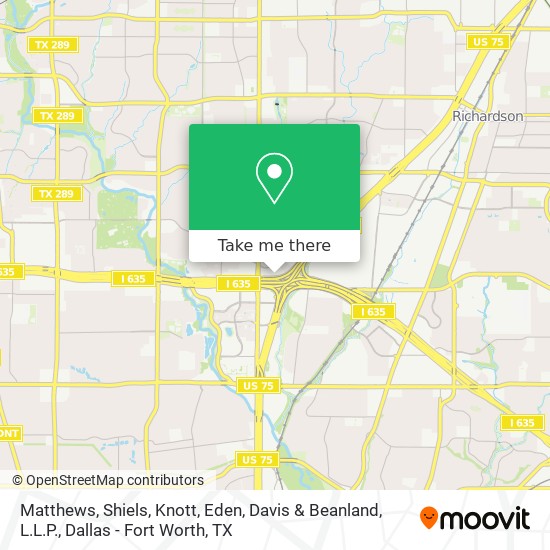 Matthews, Shiels, Knott, Eden, Davis & Beanland, L.L.P Dallas, TX Office