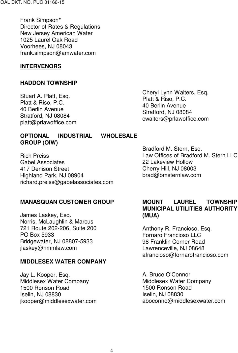 Platt & Riso, P.C Stratford,  Office