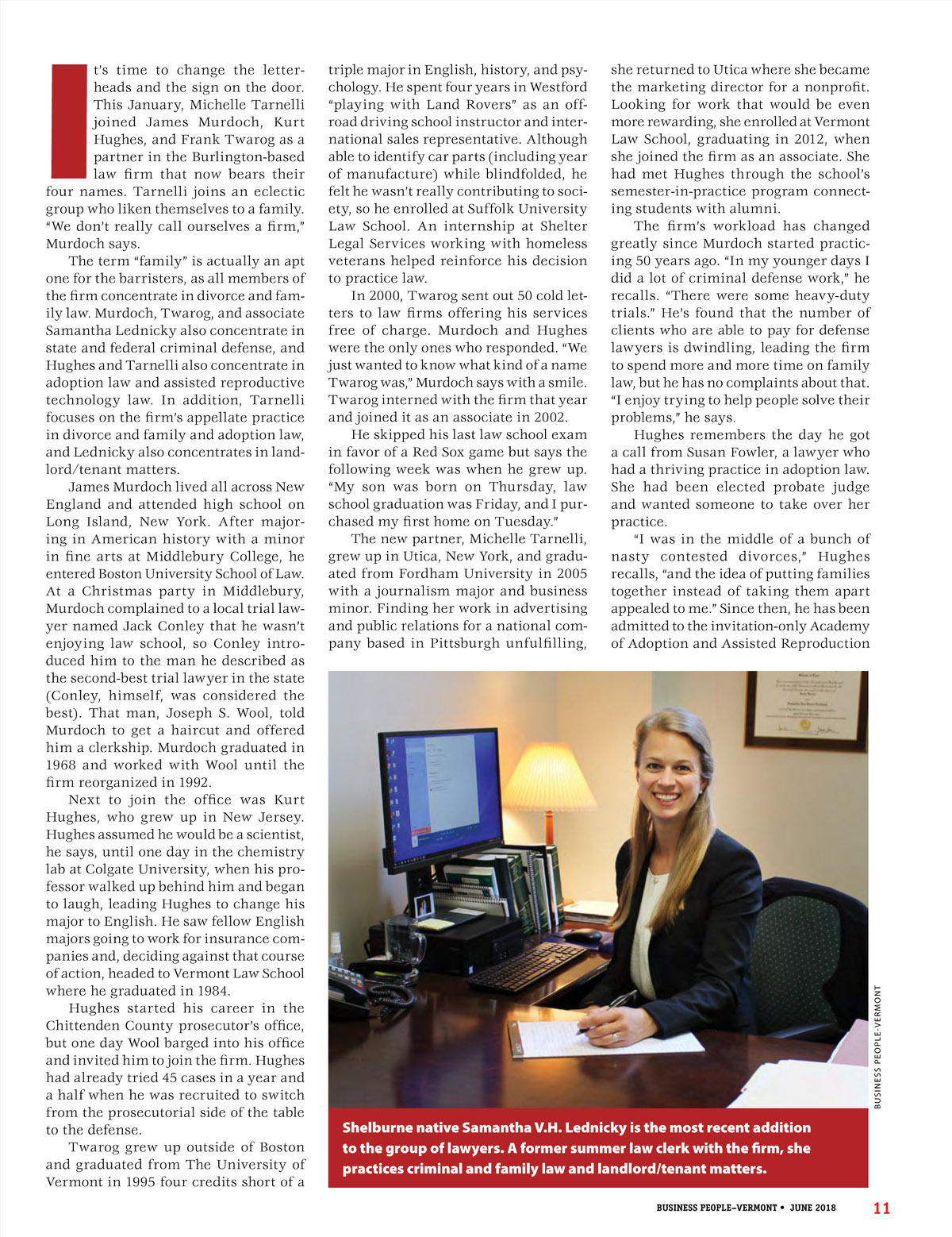 Murdoch Hughes Twarog & Tarnelli Attorneys at Law PC Burlington,  Office