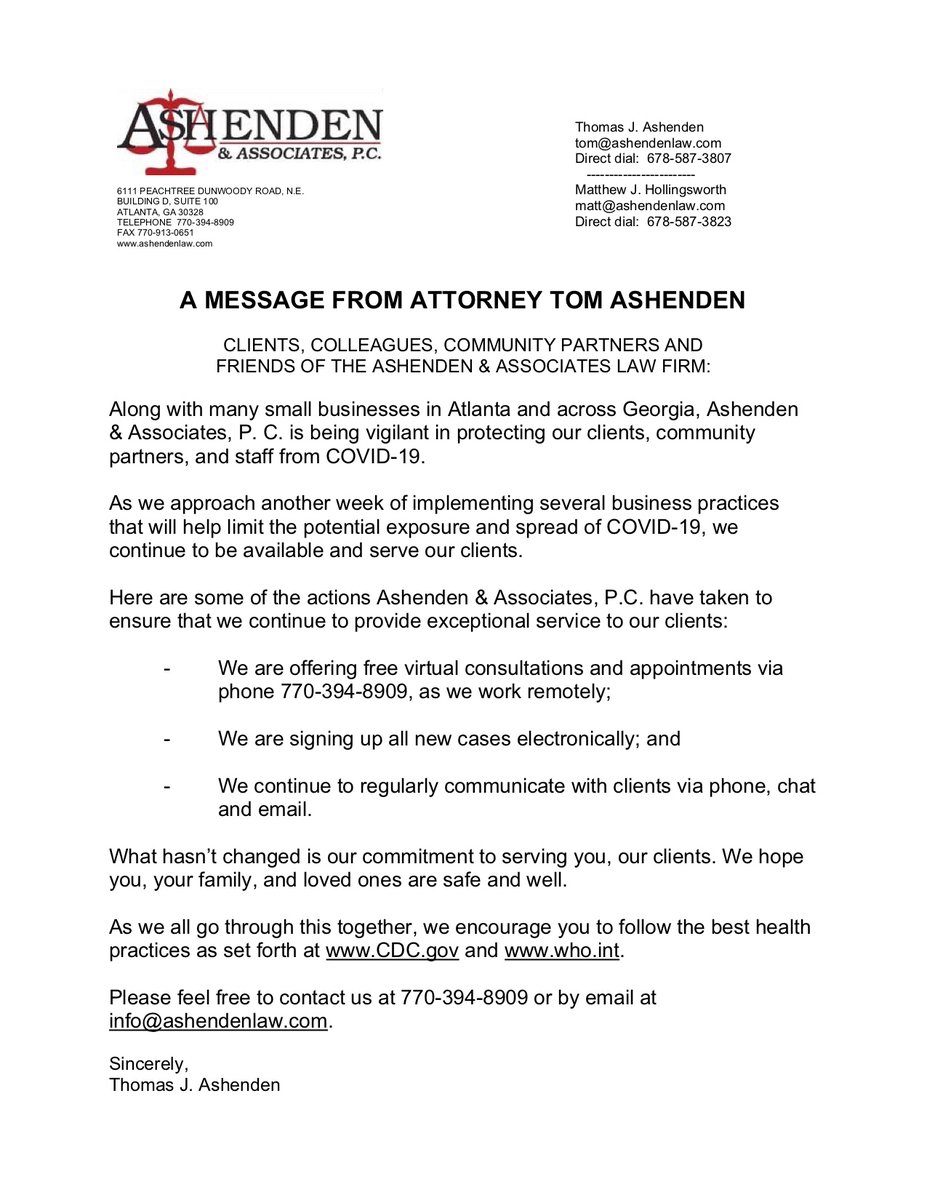 Ashenden & Associates, PC Atlanta, GA Office