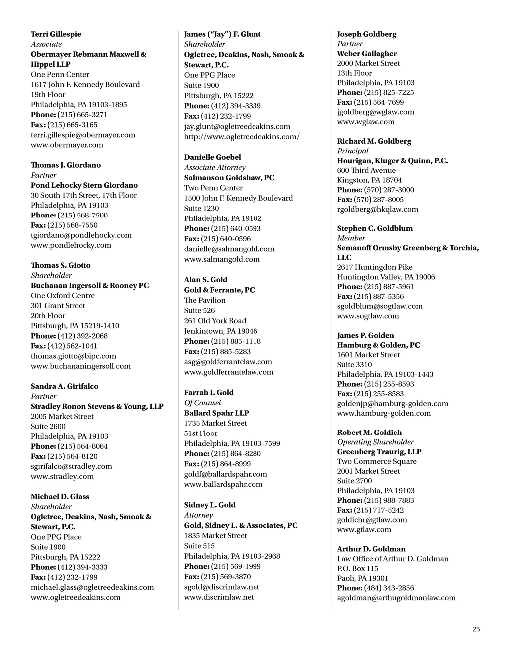 Hamburg & Golden, PC Philadelphia, PA Office