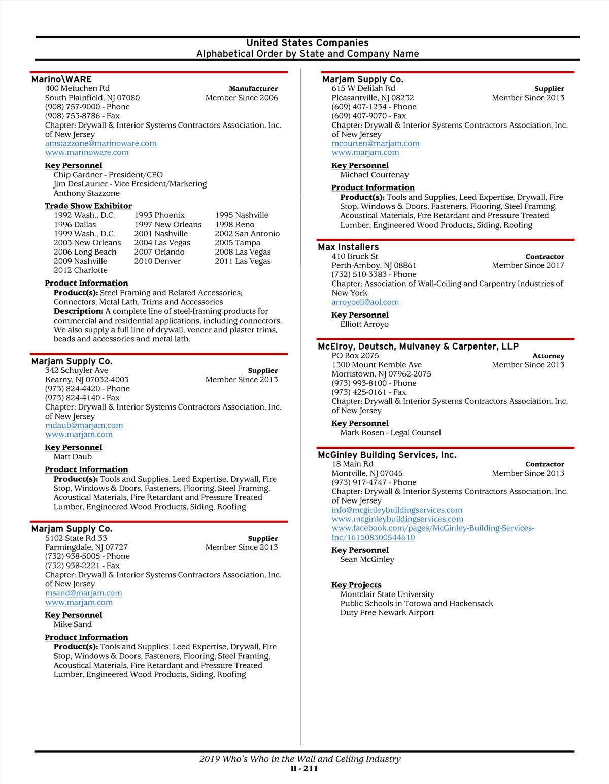 Mcelroy, Deutsch, Mulvaney & Carpenter LLP Morristown, NJ Office