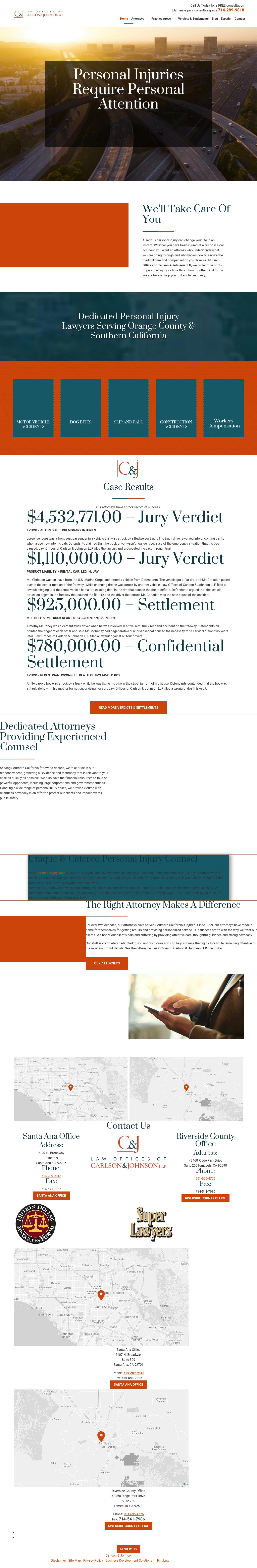 Carlson & Johnson LLP Orange, CA Office