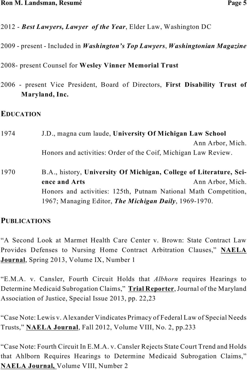 Ron M. Landsman, P.A Rockville, MD Office