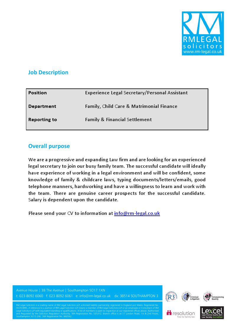 RM Legal Southampton, United Kingdom Office