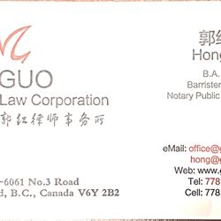 Guo Law Corporation Richmond, Canada Office