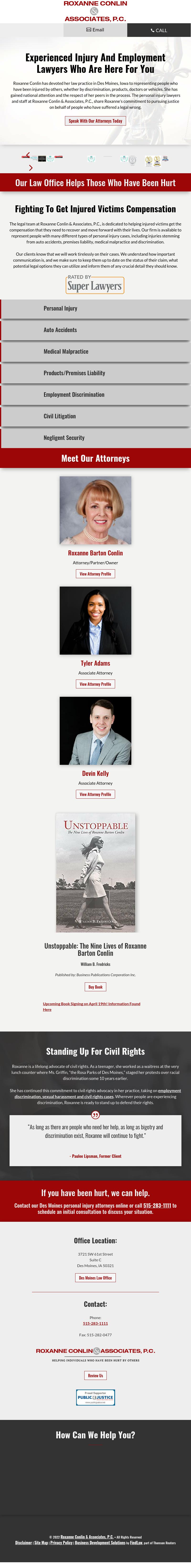 Roxanne Conlin & Associates Des Moines, IA Office