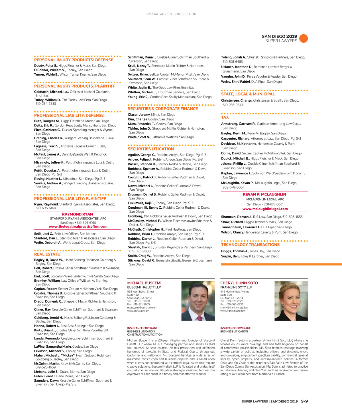 Hildy L. Fentin San Diego,  Office