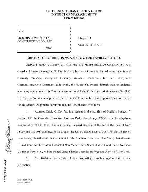 Dreifuss Bonacci & Parker, PC New York City, NY Office