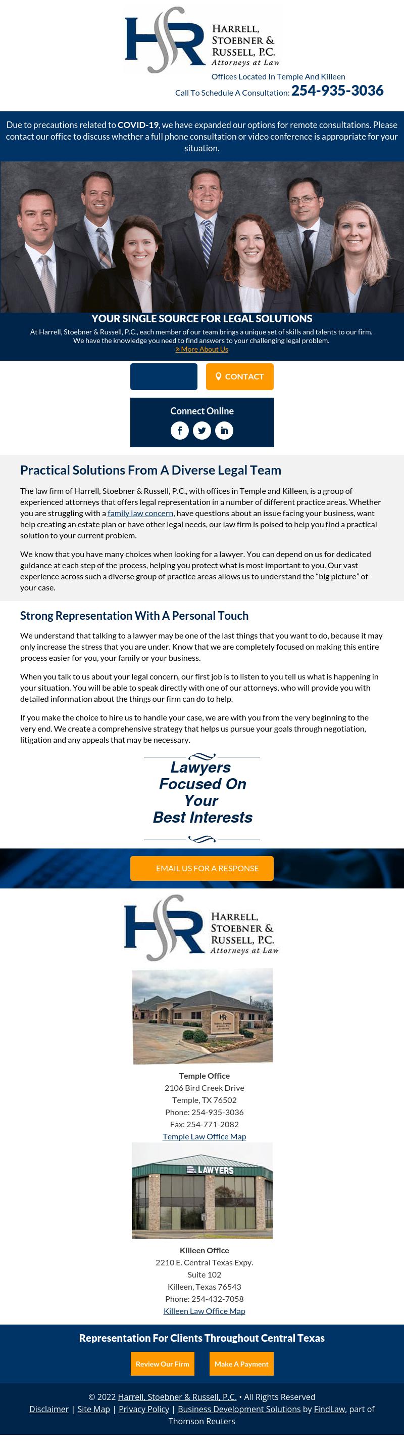 Harrell, Stoebner & Russell, P.C Temple,  Office