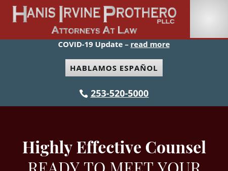 Hanis Irvine Prothero, PLLC Kent, WA Office