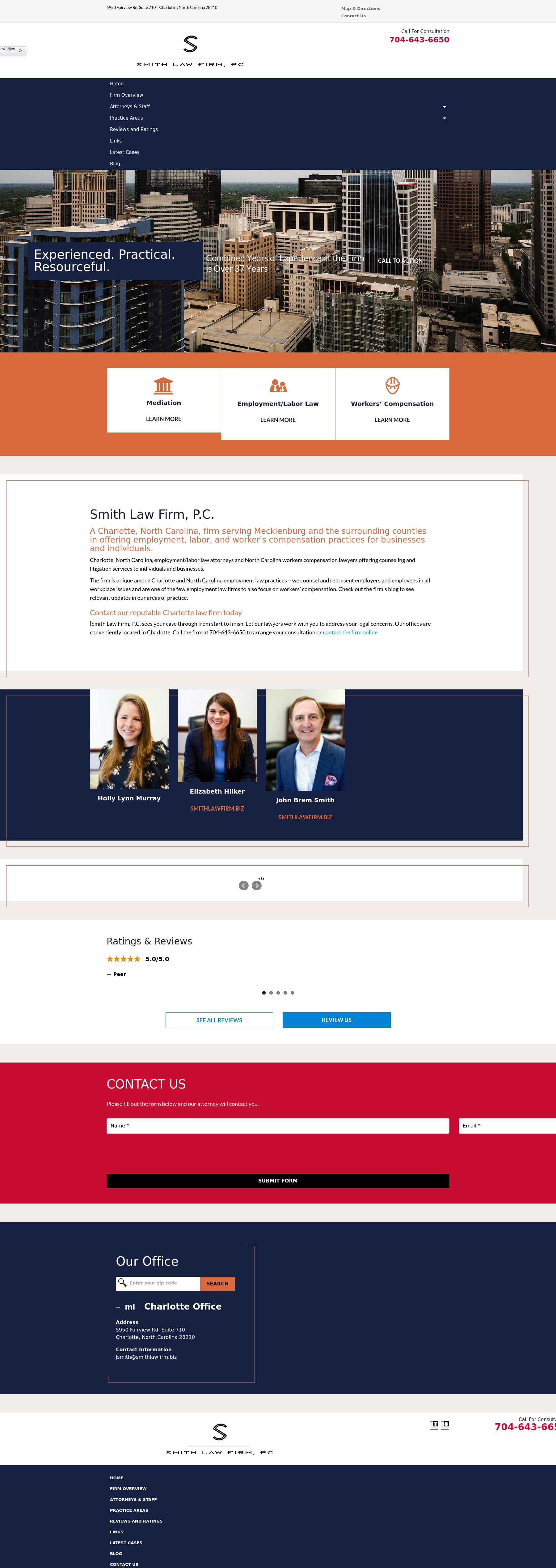 Smith Law Firm, PC Charlotte, NC Office