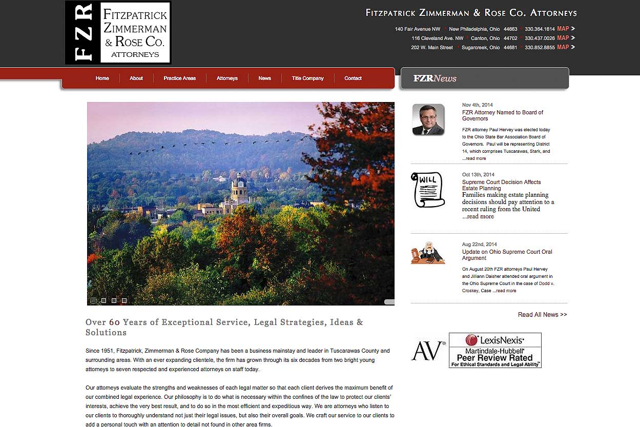 Fitzpatrick Zimmerman & Rose Co. Attorneys New Philadelphia, OH Office