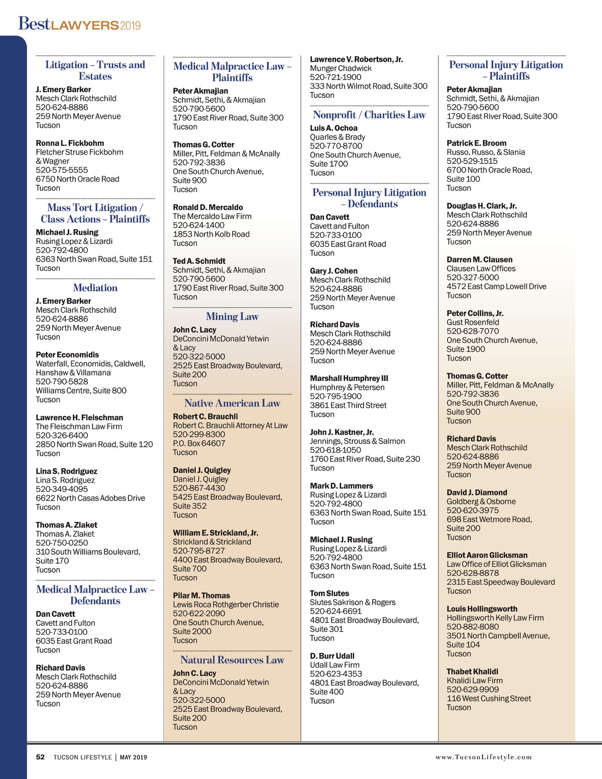 Mesch, Clark & Rothschild, PC Tucson, AZ Office