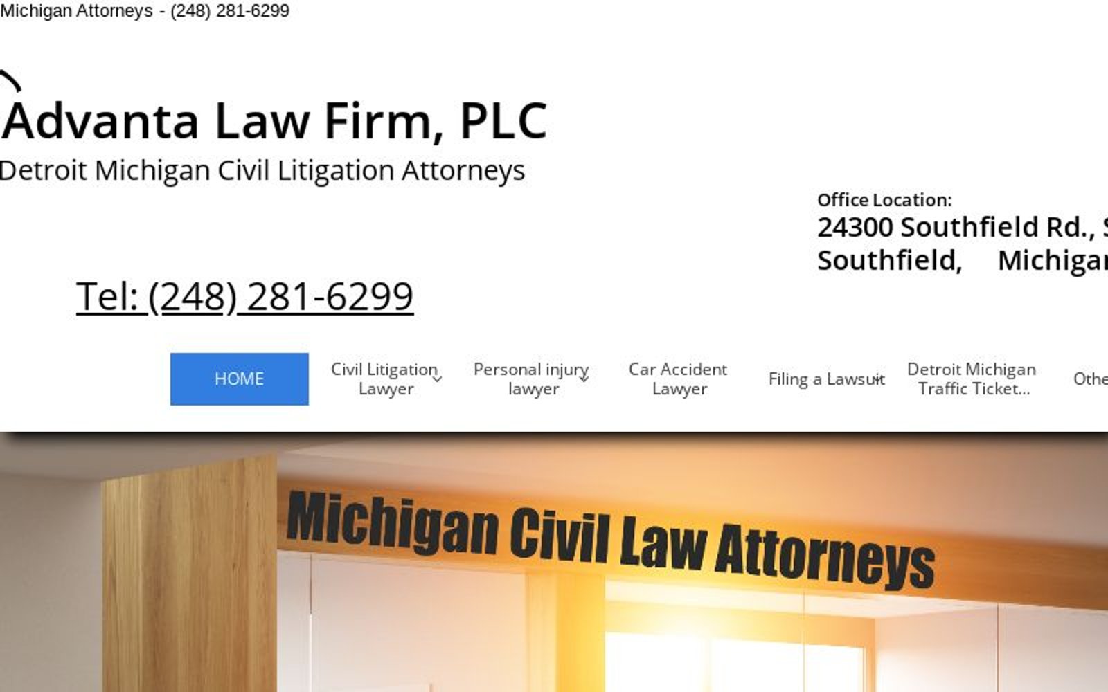 Advanta Law Firm, PLC Southfield,  Office