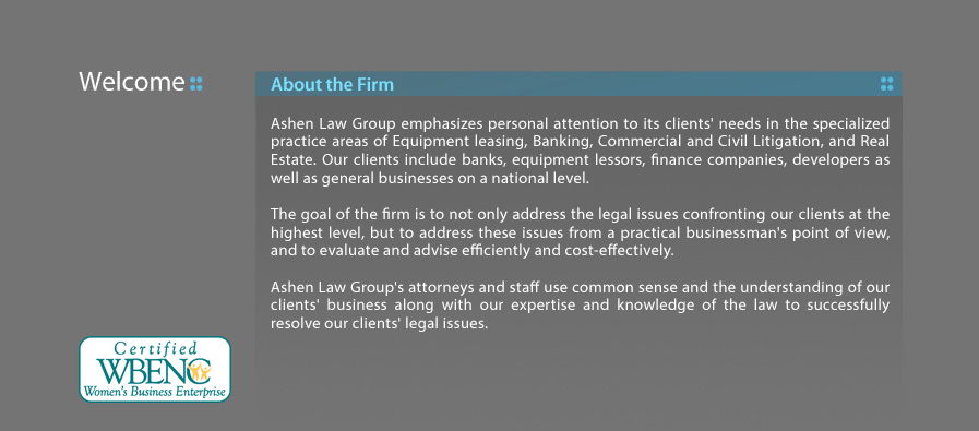 Ashen Law Group Chicago, IL Office