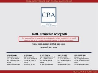 CBA Studio Legale Tributario Padua, Italy Office