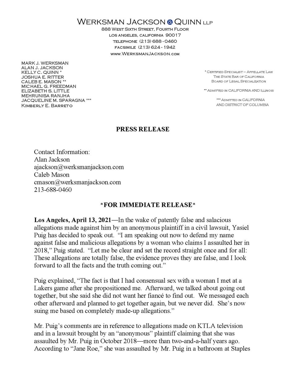 Werksman Jackson & Quinn LLP Los Angeles,  Office