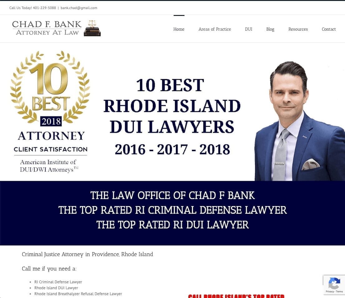 The Law Office of Chad F Bank Providence,  Office