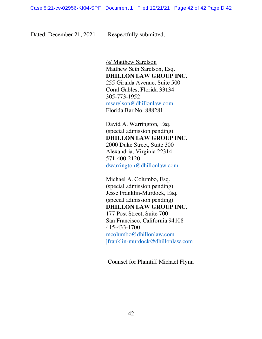 Dhillon Law Group San Francisco,  Office