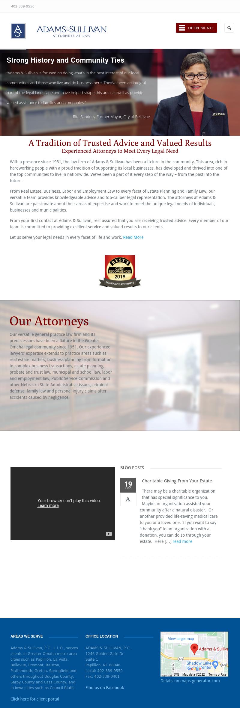 Adams & Sullivan, P.C., LLO Papillion, NE Office